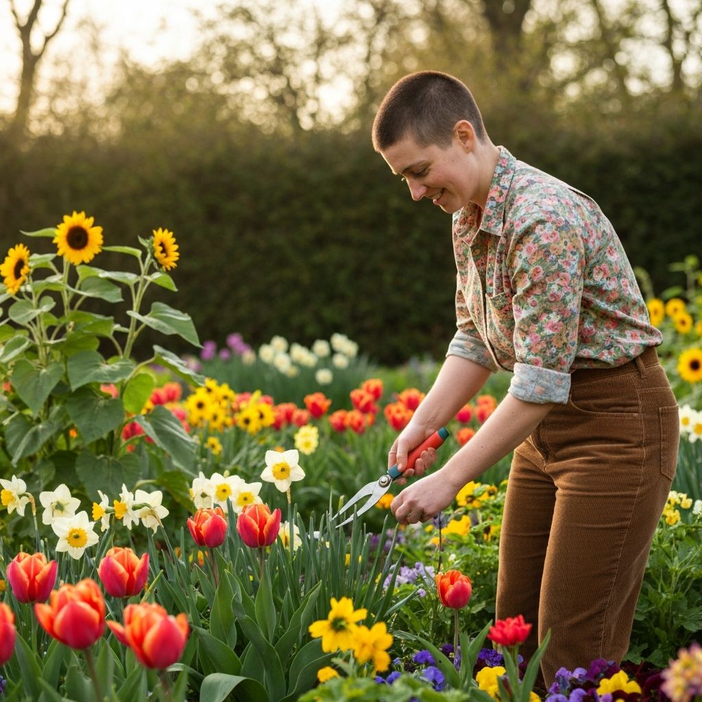 In the garden
