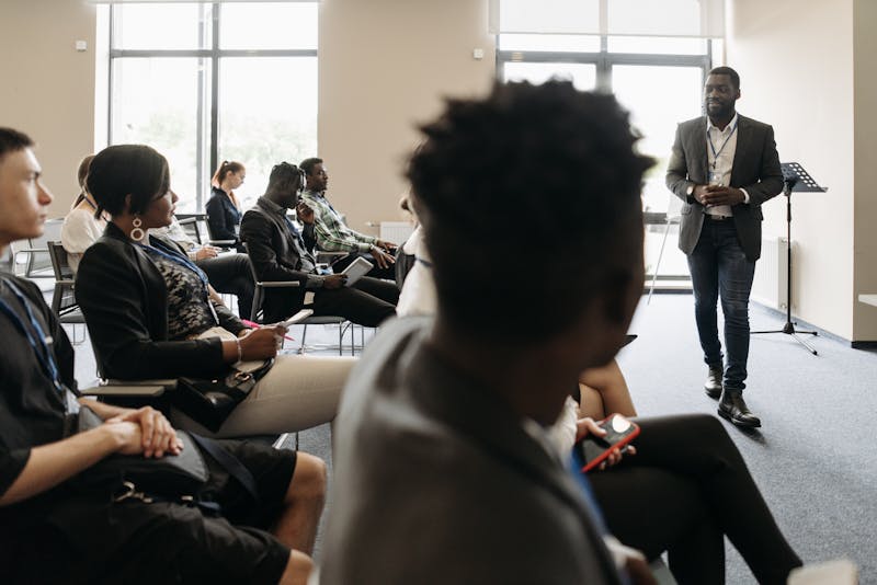 Mentoring session with young professionals at Hartwell Technologies